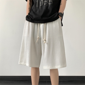 夏冰丝短裤男设计感宽松抽绳篮球运动休闲五分裤XZ514-2-1531-P38图片
