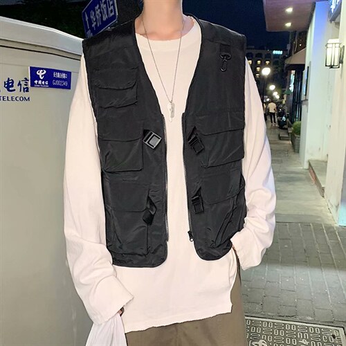 户外摄影潮牌情侣机能战术工装多口袋男女马甲背心坎肩MJ01-P30，男装背心/马甲，星座1008-2