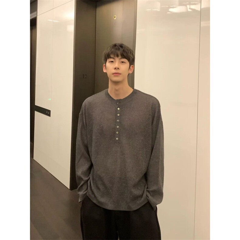 春韩系时尚套头针织衫小众极简设计休闲百搭毛衣男TK139,男装针织衫/毛衣,星座1116A（原606A-3）