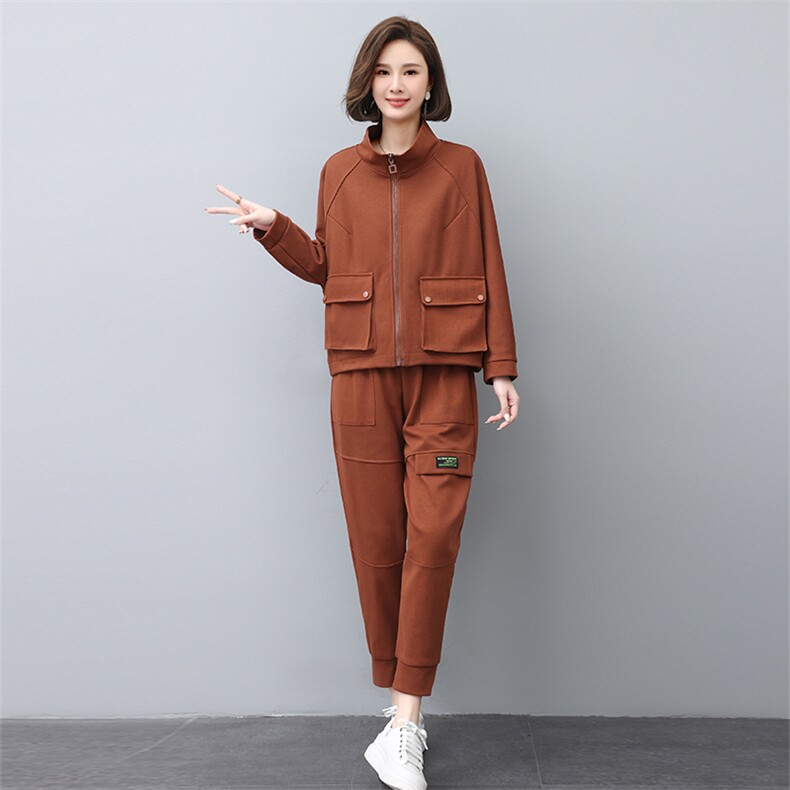 时尚休闲女装套装显瘦百搭两件套舒适保暖秋冬新款,女装套装/套裙,叶笙衣