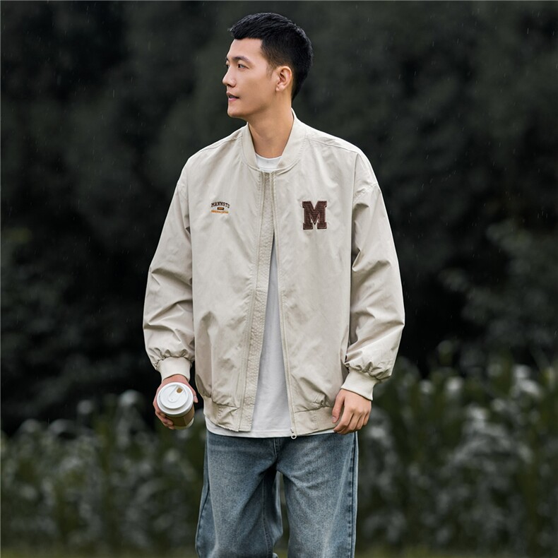 1506/Q68160/P60秋季穿搭新款美式复古刺绣棒球服夹克外套潮牌,男装夹克,星座1506