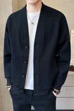 秋季短款针织衫外套时尚休闲开衫男款K5801-P108，男装针织衫/毛衣，电商A239