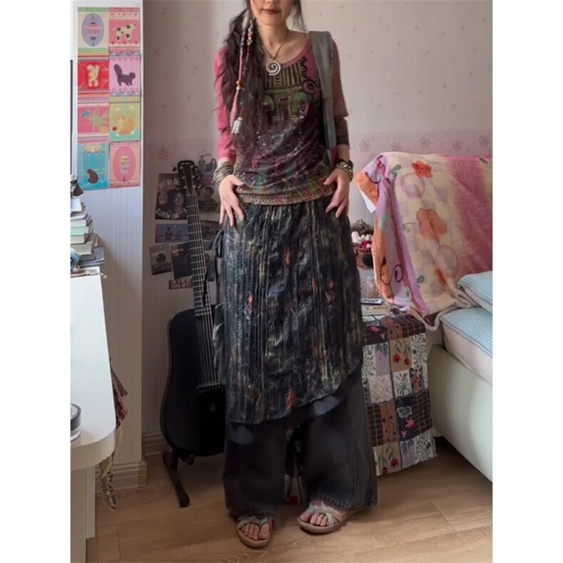现货波西米亚遮蔽p帘旅游高档双层印花刺绣网纱巨好看中性男女装,女装半身裙,星座909-2（原星座717-2）