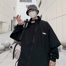 潮牌设计感工装外套男秋季新款美式高街斜拉链夹克上衣W3574-P55，男装夹克，星座512-2