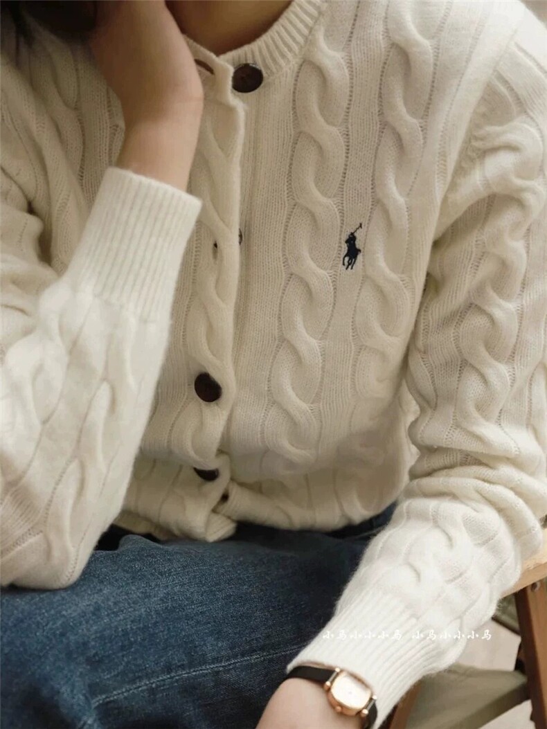 长袖加厚外套秋冬女装上衣百搭短款纯色羊毛衫,女装羊毛衫,伟泽羊绒