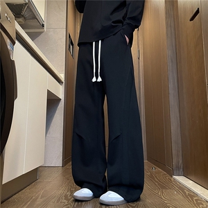 春季新款工装裤男宽松休闲直筒运动裤弯刀裤KZ635-P50