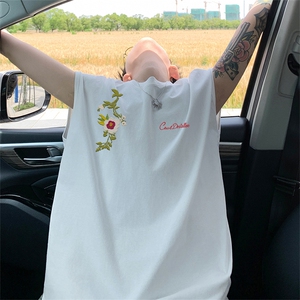 可48小时发货支持抖音得物来样二开240克重磅美式纯棉背心无袖t恤图片