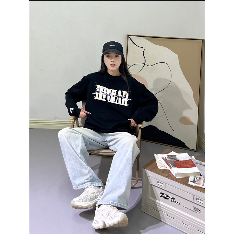 美式原创秋季简约刺绣立领潮时尚卫衣男潮牌宽松休闲百搭运动上衣,男装卫衣,星座506A