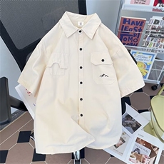 水洗棉刺绣衬衫夏季2024新款FC20P43，男装衬衫，星座1116-2
