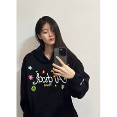 5345-P53原版刺绣/袖口有绣/后包领情侣款休闲卫衣薄款，女装卫衣/绒衫，星座617A-2
