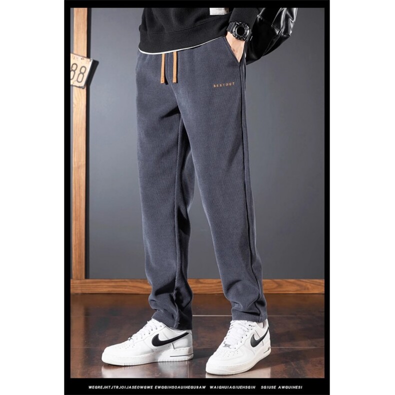 秋冬男士直筒休闲裤新款男裤子潮流百搭宽松运动裤子KB97，女装休闲裤，星座1116A（原606A-3）