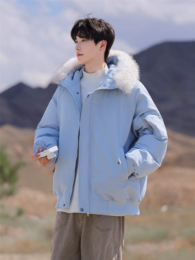 潮流宽松棉服高高街潮牌休闲棉衣A161-9987,男装棉衣,电商A161