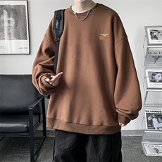 春季圆领卫衣男大码韩版宽松长袖外套S6350-P28，男装卫衣，电商A040