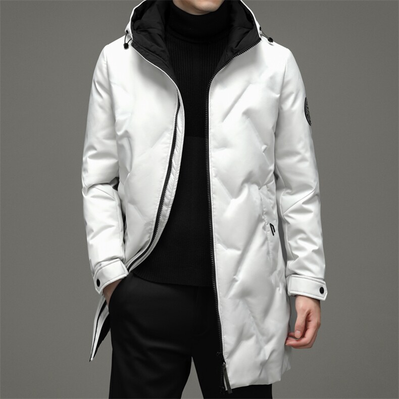 2023冬季中青年连帽白鹅绒羽绒服冬季男装上衣爸爸装ZS21888-P340,男装羽绒服,电商B212（原钱塘6029）