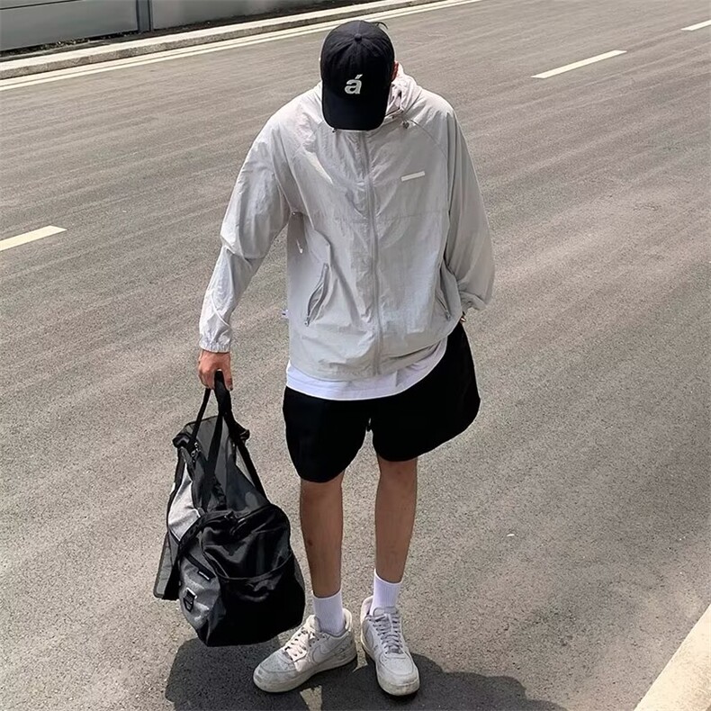 防晒衣外套男夏季新款高街户外防晒服轻薄透气 GF03 P40图片