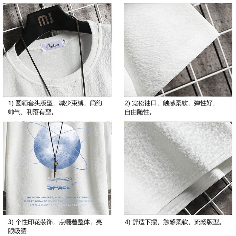 Q11241-P30春夏季七分袖t恤男大码五分袖男短袖中袖网格,男装T恤,电商A040A