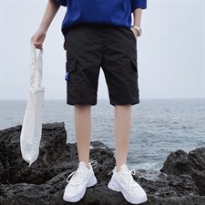 夏季2021潮牌休闲时尚短裤男宽松潮流五分裤男生薄款中裤S503，男装休闲裤，星座509