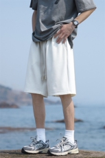 夏季短裤男美式复古重磅纯色宽松运动五分裤DSA157B-DK9125-特P25，男装牛仔裤，电商A157B