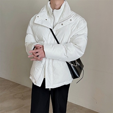 冬季新款立领假两件棉服男加厚保暖潮流棉衣痞帅M117-P160控190，男装棉衣，电商B267