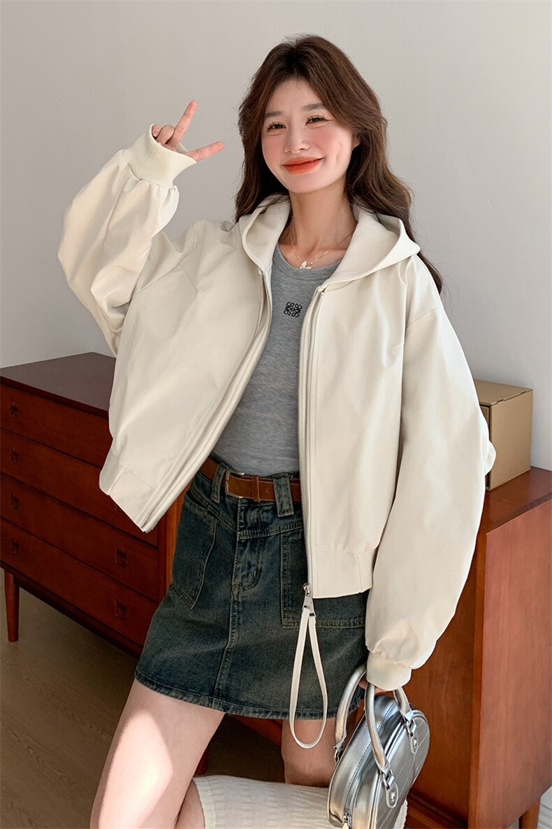 现货假两件工装短外套2D014-9001-P155-K228,女装短外套,2D014