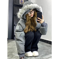 网图有货工装派克棉服外套女冬季加厚毛领棉袄男A139-P105，男装棉衣，星座1505