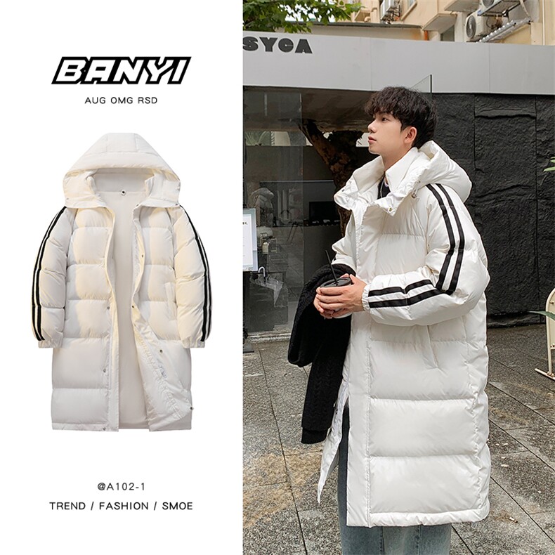 90%绒羽绒服D5580-TP235328冬季潮牌长款保暖休闲羽绒服男,男装羽绒服,电商A102