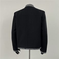 春秋季潮高级感翻领休闲西装小香夹克外套男拉链夹克JKY6628-P78，男装夹克，星座302B