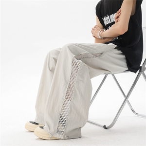 夏休闲裤男宽松户外伞兵裤子美式高街速干冲锋冰丝裤潮K6233-P43图片