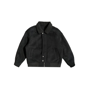 B40/特P138控178冬季痞帅颗粒绒加厚棉服外套百搭呢子棉衣男浅灰1图片