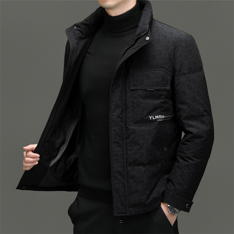 DF23325钱塘2020-2冬季厚款时尚休闲立领中年男士羽绒服P273,男装羽绒服,钱塘207-2