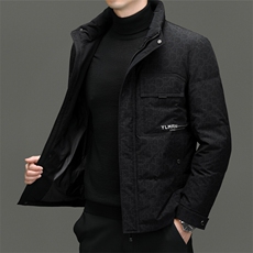 DF23325钱塘2020-2冬季厚款时尚休闲立领中年男士羽绒服P273，男装羽绒服，钱塘207-2