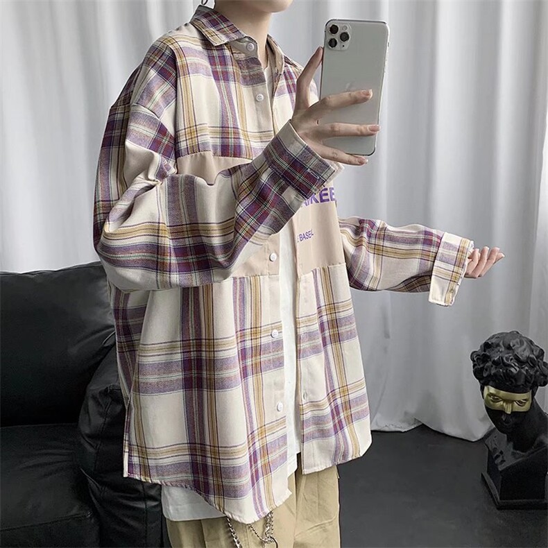 长袖衬衫春款男港风潮流T0002P35,男装衬衫,星座1116-2