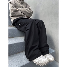 2024新款工装休闲裤宽松直筒长裤男纯色户外裤子男现货K8184-P40，男装工装外套，星座512-3