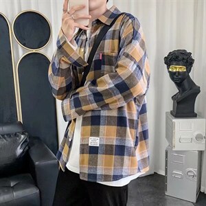 长袖衬衫男港风日系外套C0001P29,男装衬衫,星座1116-2