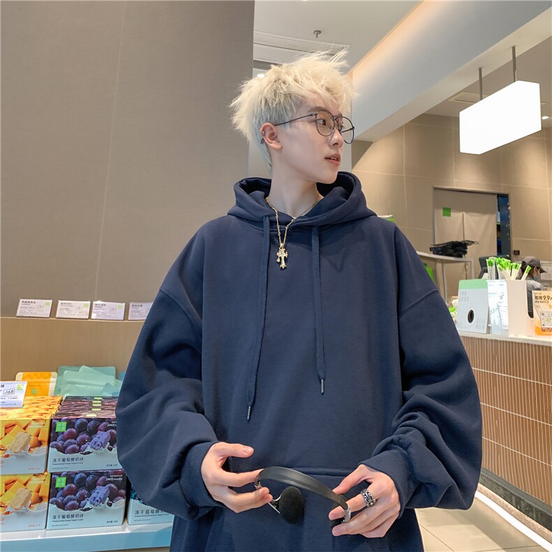 抖音供货2025春款美式华棉连帽卫衣A158-WY23-常规P38加绒P43,男装卫衣,电商A158