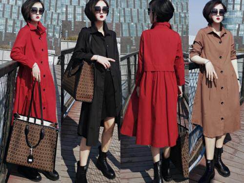 2021春季新款休闲风衣，女装风衣，芷箐伊苑