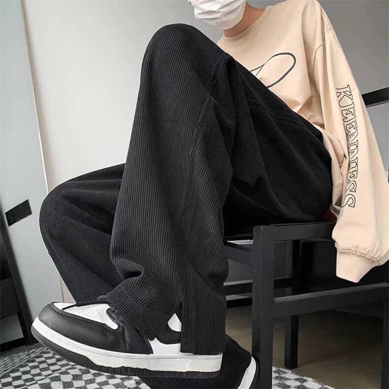 男春季休闲裤灯芯绒开叉裤子D15P32,男装休闲裤,星座1116-2