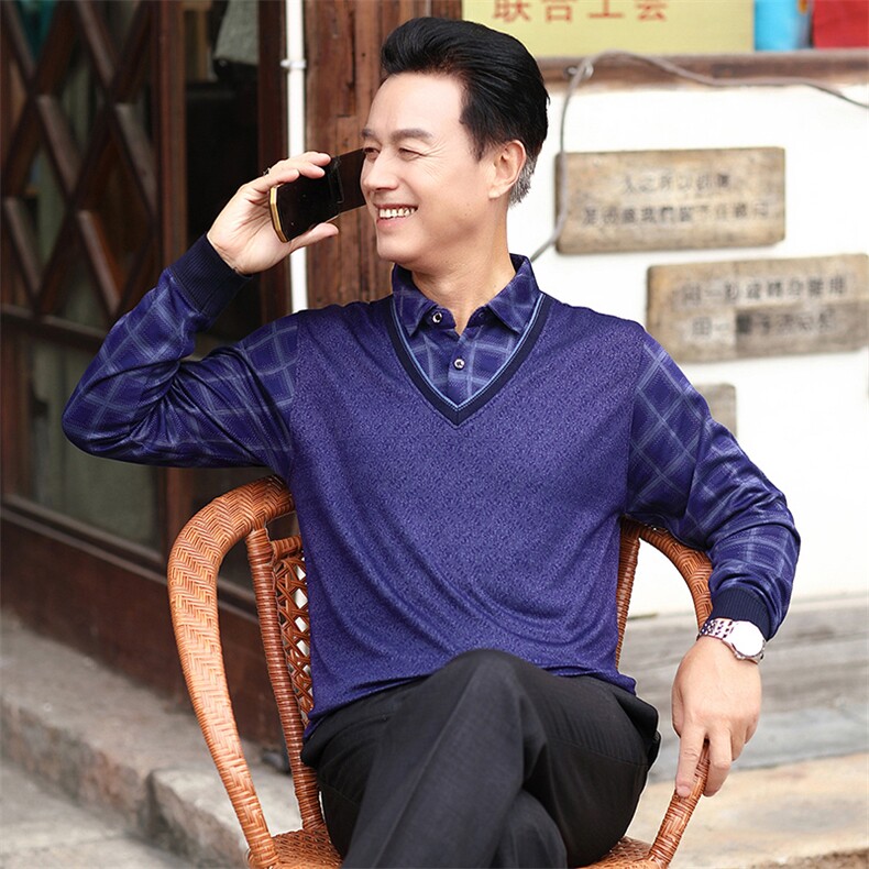 春秋季男士翻领卫衣2022潮流长袖T恤秋装上衣打底衫男装潮,男装卫衣,电商B212（原钱塘6029）