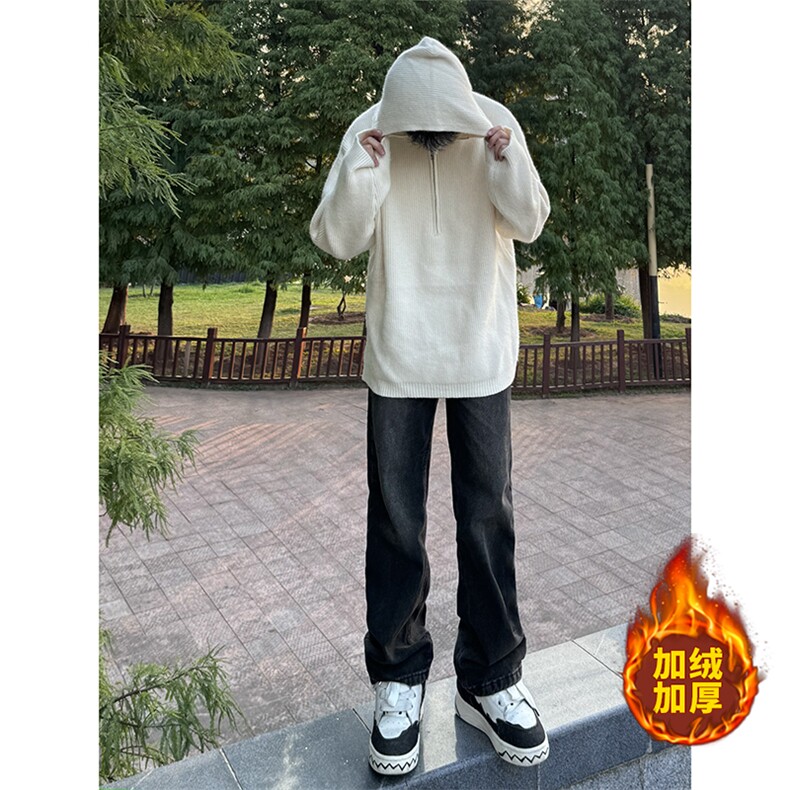 B221美式ins高街加绒加厚牛仔裤LK23028-P60控78P70控98,男装牛仔裤,电商B221