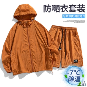 主推大货~夏季upf50+ 情侣户外防晒衣套装 F719特P65图片