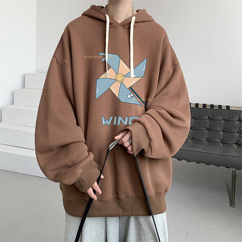 连帽卫衣男大码运动服帽衫外套WY2112-P35加绒款P40,男装卫衣,电商A040