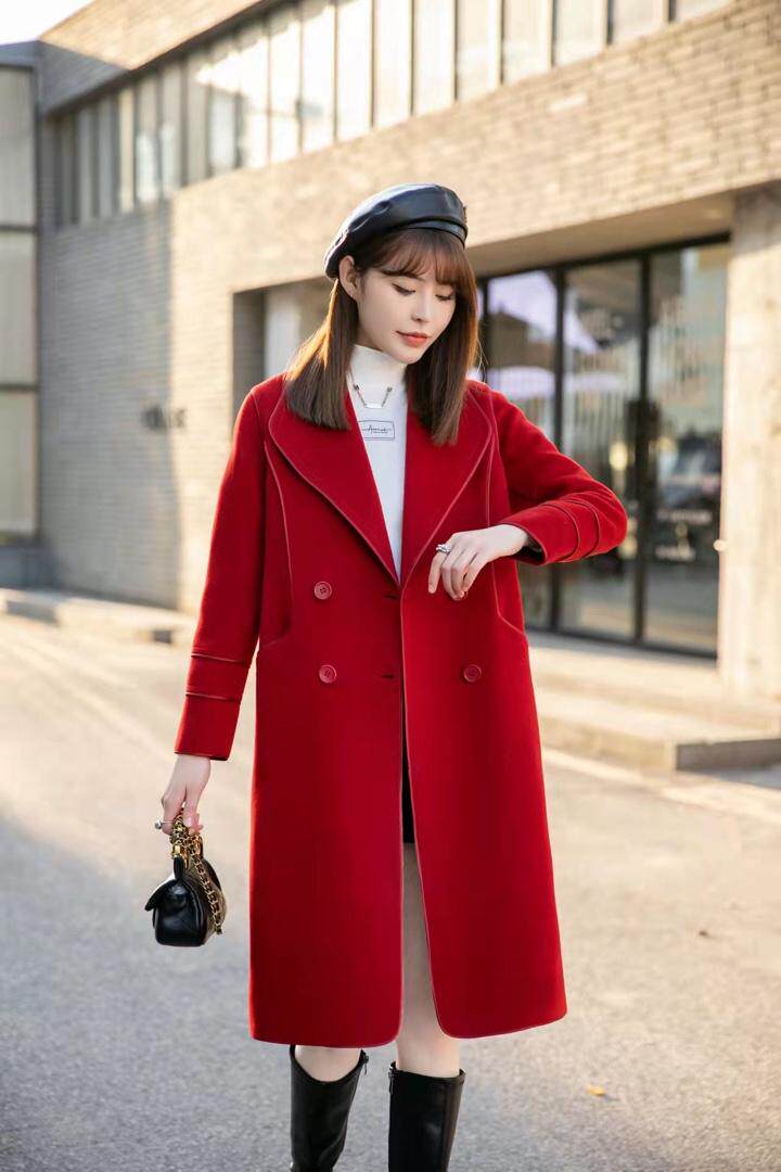 冬装新款、现货供应、双面羊绒％羊毛大衣，其它，拉思维加丝