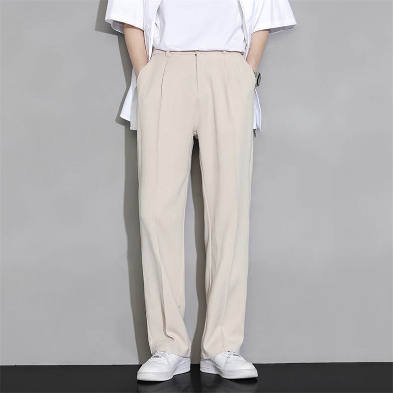 新款夏季男士薄款直筒宽松冰丝休闲长裤XZ0818P35图片