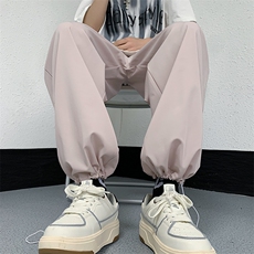 2023裤子夏季薄款冰丝弹力休闲裤宽松休闲裤313A-1-NK17-P35控48，男装休闲裤，星座808A-1