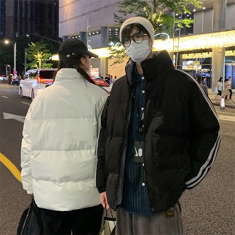 推荐2023冬季新款棉衣港风情侣棉服潮牌宽松上衣M6687,男装棉衣,星座815-2