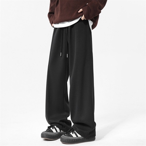 X416B-KL998-P55控88重磅加厚650克美式百搭休闲裤抽绳卫裤拖地,男装休闲裤,星座416B