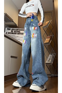 《现货主推》女装类目 喷漆牛仔裤NB2556-P65 控88图片