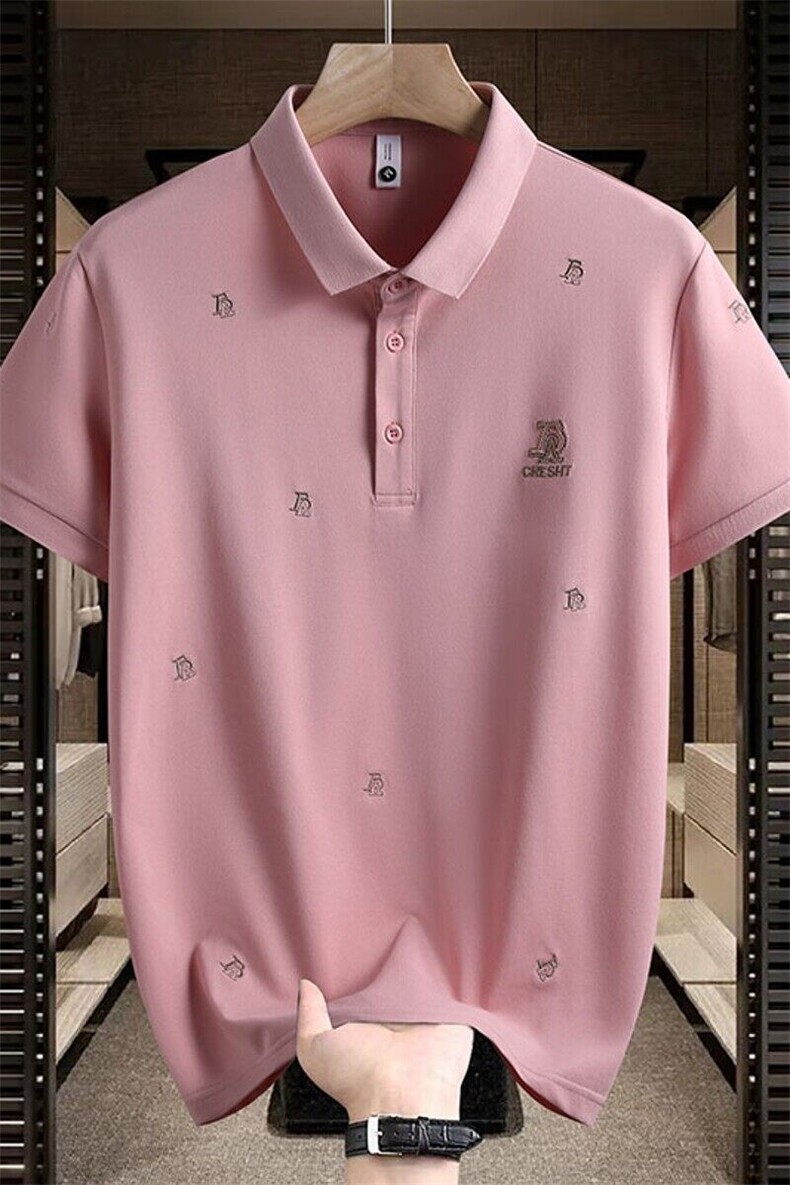 84045-P40夏季时尚休闲T恤男士POLO衫欧货潮牌商务翻领短袖T恤,男装Polo衫,电商D310B-1