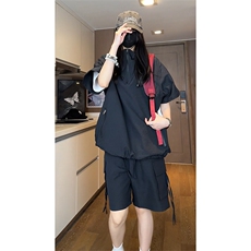 直播~泡泡纱短袖短裤休闲套装A468特P60控108，男装牛仔裤，电商A309