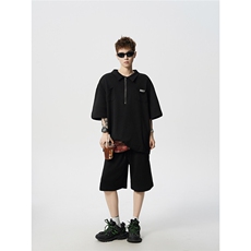 【现货】TZ2333-P65控88大码夏季POLO衫短裤t恤宽松两件套装，男装休闲套装，电商D232